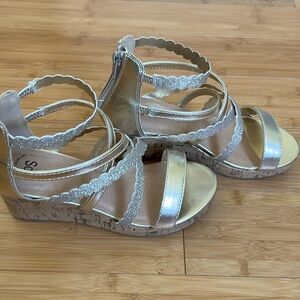 Gold Sparkle Wedges